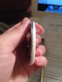 So it's like a piece of paper sandwiched between molded plastic.